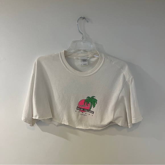 Tops - Vintage 80's Caribbean Palm Village - Cropped